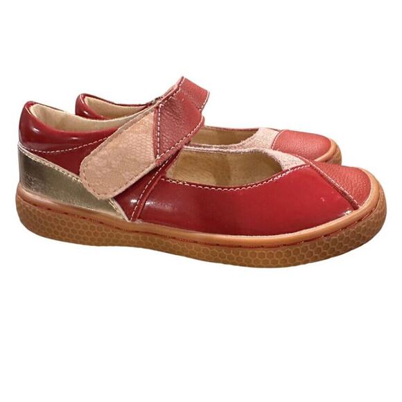 Livie & Luca - Sweet Remanant II Red Multi Patterned Girls Dress Shoes | Size 11 - Picture 5 of 15